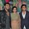 Arjun Kapoor, Deepika Padukone and Ranveer Singh pose for the media at Success Bash of Finding Fanny