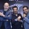 Shankar, Ehsaan and Loy pose with watches at the Launch of Raymond Weil Store