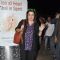 Farah Khan poses for the media at airport while leaving for Slam Tour