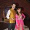 Sugandha Mishra and Mantra pose for the media at the Launch of SAB TV's New Show 'Family Antakshari'