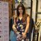 Nisha Jamwal poses for the media at Ritu Kumar Store Launch