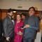 Shatrughan Sinha poses with his wife and son at the bash