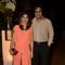 Talat Aziz and Bina Aziz pose for the media at Simone Khan Store Launch