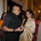 Rekha snapped talking with Tarun Tahiliani at the Sahachari Foundations Show