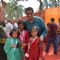 Anurag Basu poses with kids at North Bombay Sarbojanin Durga Puja