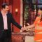 Randhir Kapoor performs with Upasana Singh on Comedy Nights with Kapil