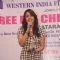 Hrishita Bhatt addresses the Event for the Underprivileged Technicians of Bollywood
