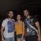 Karan V Grover and Hanif Hilal poses with a friend at the 16th MAMI Film Festival