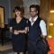 Karan Singh Grover poses with a friend at SBS Party