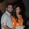 Shilpa Shetty and Raj Kundra pose for the media at Diwali Bash