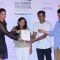 Parineeti Chopra presents an award to a winner at the Closing Ceremony of 16th MAMI Film Festival