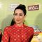Karisma Kapoor poses with the product at the Launch of Mc Cain in Delhi