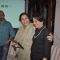 Tanuja snapped hugging a friend at Bimal Roy's Book Launch