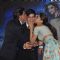 Shahrukh Khan and Deepika kiss Vivaan Shah at the Song Launch of Happy New Year