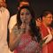 Madhuri Dixit addressing the audience at her kids Music Function