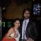 Sumona Chakravarti poses with Gaurav Chopra at the Premier of the Film Interstellar