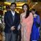 Aishwarya Rai Bachchan poses with a guest at the inaguration of Kalyan Jewellers 4th Store