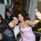 Sonakshi Sinha clicks a selfie with her fans at Hello! Hall of Fame