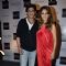 Gauri and Shah Rukh Khan pose for the media at The Design Cell and Maison and Objet Cocktail Evening
