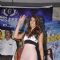 Ileana D'Cruz waves to her fans at the Promotions of Happy Ending at Mithibai College