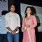 Juhi Chawla poses with a friend at the Launch of aarambhindia.org