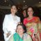 Simi Garewal and Hema Malini pose with Pamela Chopra at GR8 Yash Chopra Memorial Awards Meet