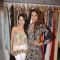Bipasha Basu poses with Sonaakshi Raaj at her Store Launch