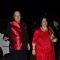 Prem Chopra with wife Uma pose for the media at Arpita Khan's Wedding Reception