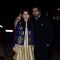 Nikhil Dwivedi with wife Gauri pose for the media at Arpita Khan's Wedding Reception