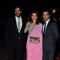 Chunky Pandey poses with wife and Vikram Phadnis at Arpita Khan's Wedding Reception
