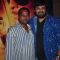 Wajid Ali poses with a friend at the Song Launch of Tevar