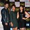Priyanka Chopra poses with Mannara Chopra and Karanvir Sharma at the Music Launch of Zid