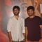 Sachin-Jigar pose for the media at the Trailer Launch of Badlapur