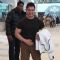 Aamir Khan poses for the media at Airport while returning from Delhi