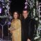 Ronit Roy poses with his wife at the Sangeet Ceremony of Riddhi Malhotra and Tejas Talwalkar