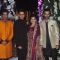 Manish Malhotra poses with Riddhi Malhotra and Tejas Talwalkar at the Sangeet Ceremony