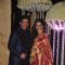 Manish Malhotra poses with Rekha at the Wedding Reception of Riddhi Malhotra and Tejas Talwalkar