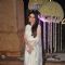 Karisma Kapoor poses for the media at the Wedding Reception of Riddhi Malhotra and Tejas Talwalkar