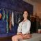 Elli Avram poses for the media at Seema Khan's Christmas Collection Launch