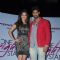 Sunny Leone and Tanuj Virwani pose for the media at the Promotions of One Night Stand