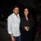 Riteish and Genelia pose for the media at Midnight Mass