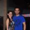 Aamir Ali and Sanjeeda Shaikh pose for the media at Ravi Dubey's Birthday Bash