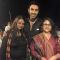 Sandip Soparkar poses with Neelima Azeem and a friend at his New Year Bash