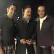 Sandip Soparkar poses with Jackie Shroff and Deepak Parashar at the New Year Bash