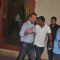 Sanjay Dutt waves at the camera while Leaving for Yerwada Jail