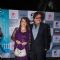 Sanjay Khan and Zarina Khan pose for the media at the Premier of Sharafat Gayi Tel Lene