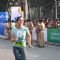Tara Sharma was snapped participating in Standard Chartered Mumbai Marathon 2015