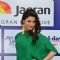 Urvashi Rautela poses  for the media at Mid Day Race
