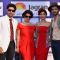 Celebs pose for the media at Mid Day Race