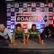 Celebs were snapped doing push ups at the Press Conference of MTV Roadies X2